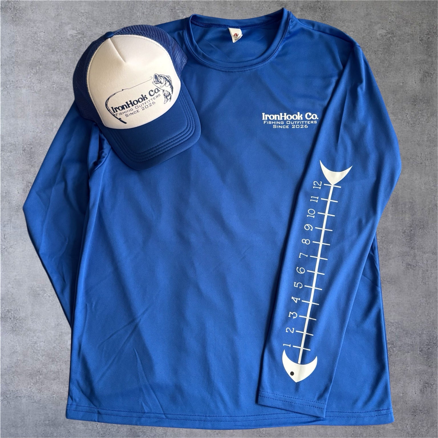 IronHook Performance Long Sleeve Shirt + Hat Combo