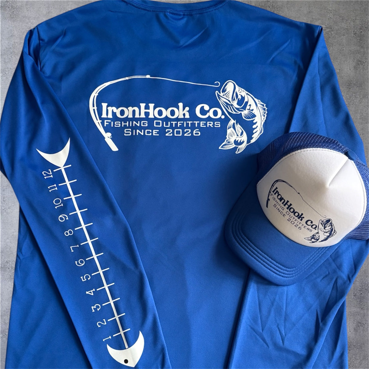 IronHook Performance Long Sleeve Shirt + Hat Combo