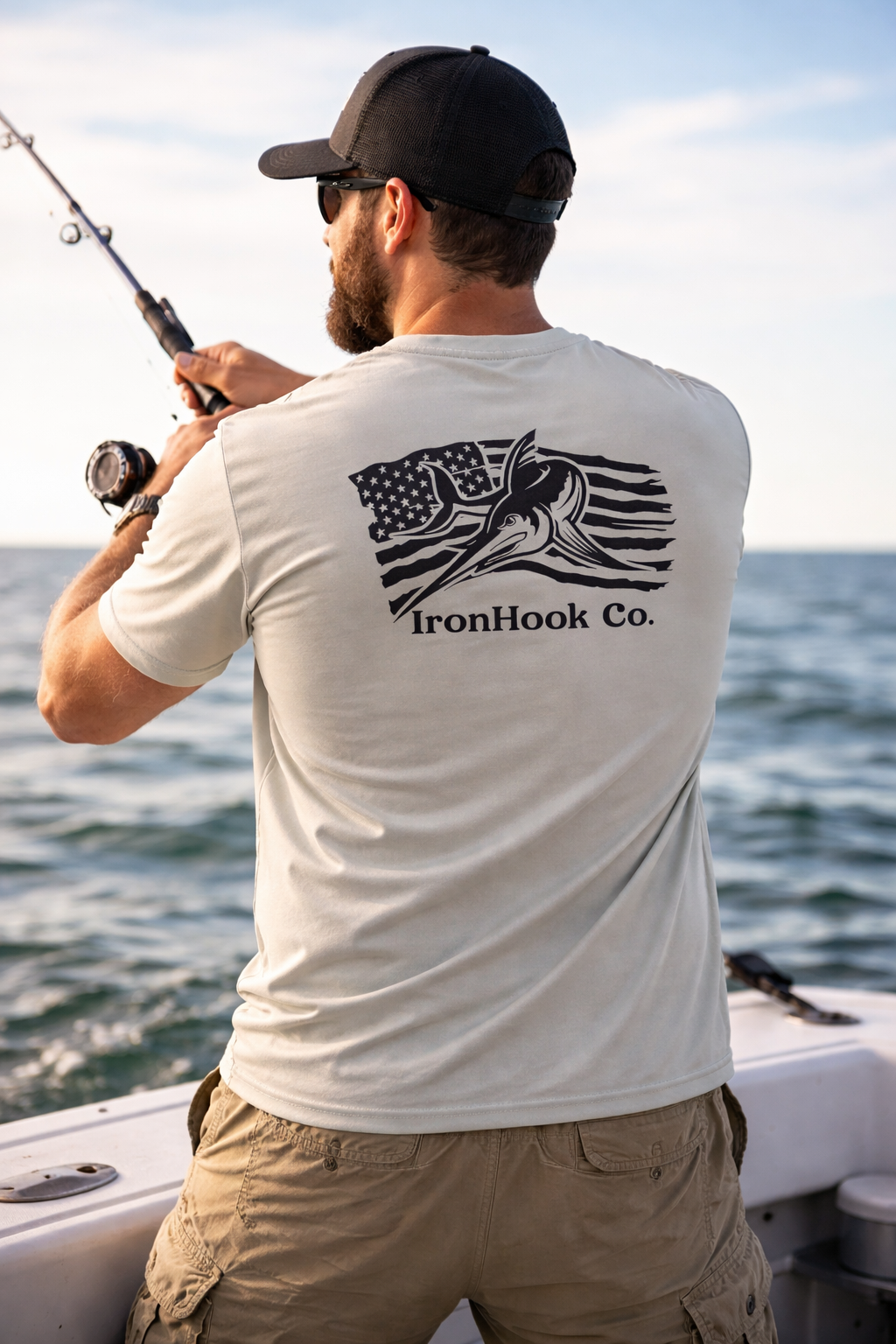IronHook Co. Performance Fishing Shirt – Marlin Edition