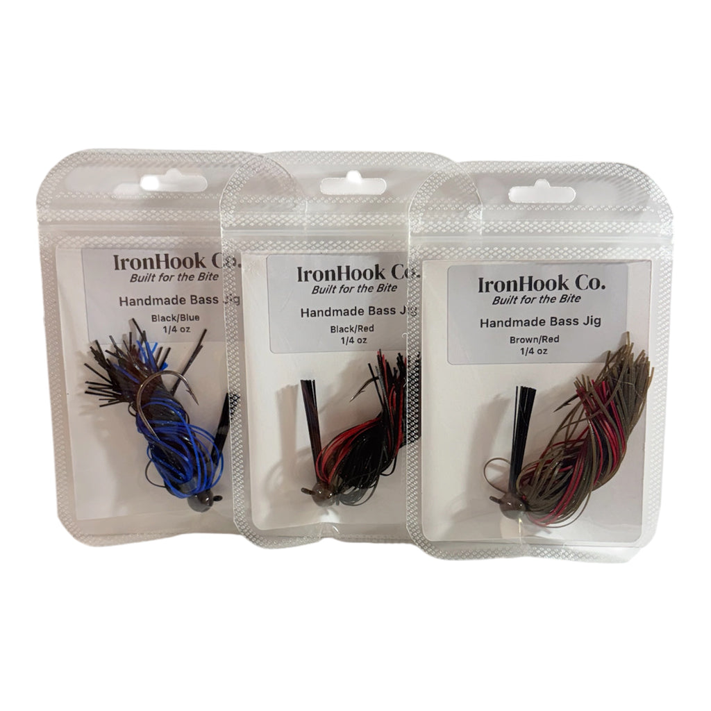 Handmade Bass Jig – 1/4 oz | Multiple Colors